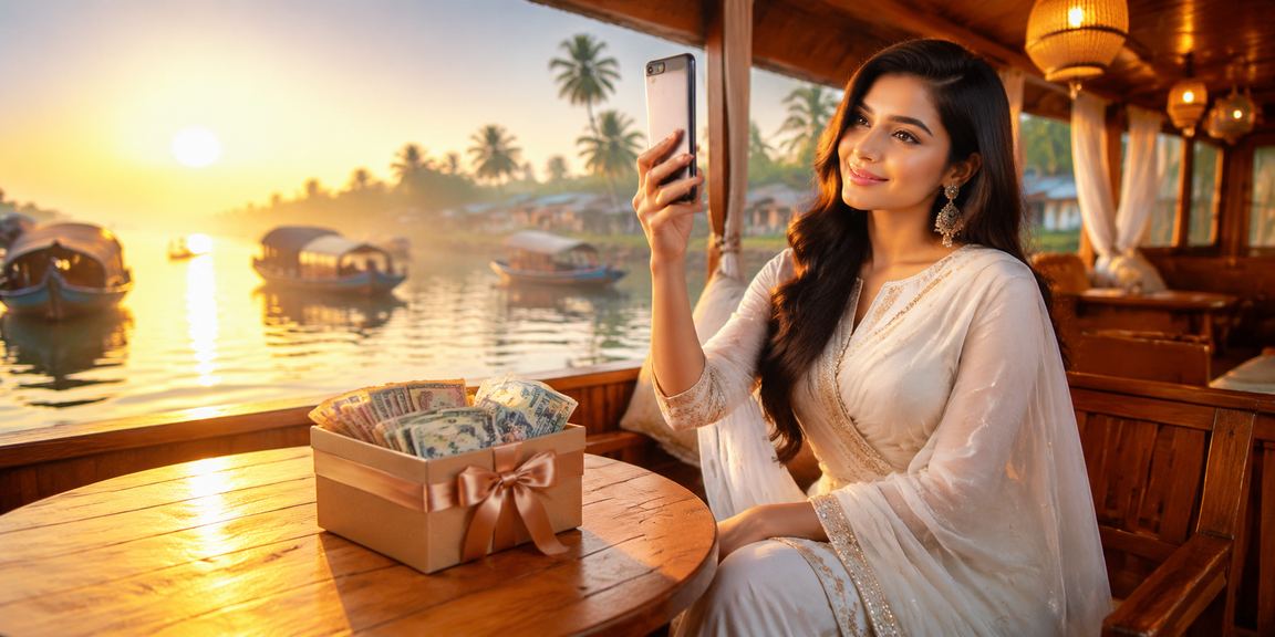 বরিশালের তরুণী মোবাইলে 8777bt ক্যাসিনো প্রোমোশন দেখছেন