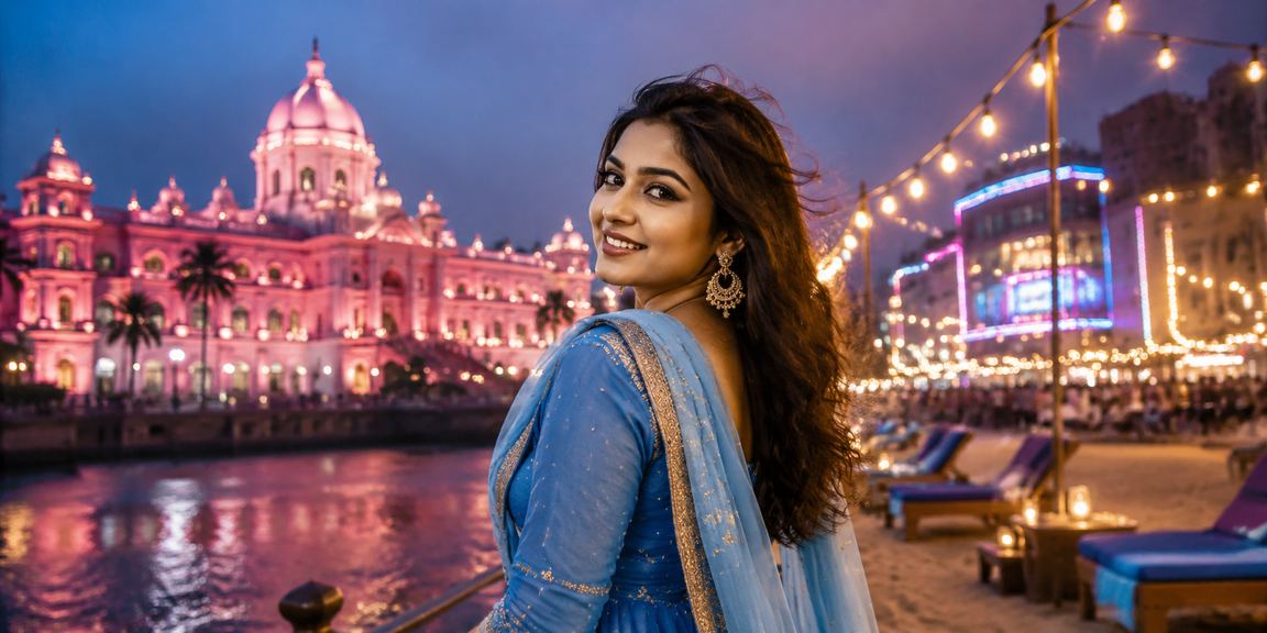 ঢাকায় সালোয়ার কামিজ পরিহিত তরুণী 8777bt বেটিং প্রোমোশন উপভোগ করছেন
